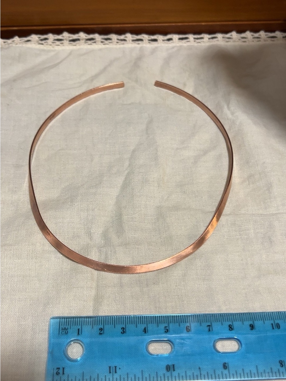 Vintage brass Collar cuff Necklace - Minimal Choker